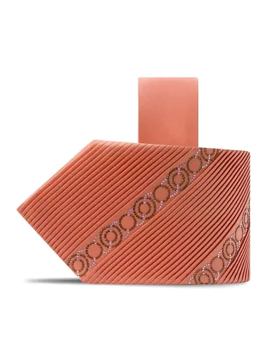 Stefano Ricci Men's Pleated Tie - Medium Orange | Thumbnail 1