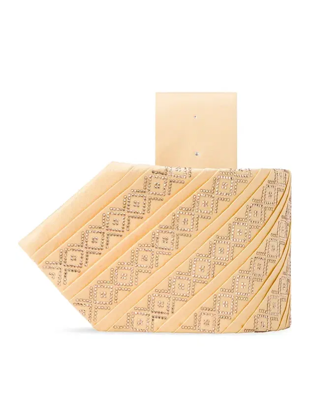 Stefano Ricci Men's Pleated Tie - Light Brown
