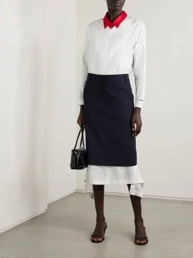 Tibi Oversized Cutout Cotton-poplin Shirt | Thumbnail 2 Tibi Oversized Cutout Cotton-poplin Shirt | Thumbnail 2