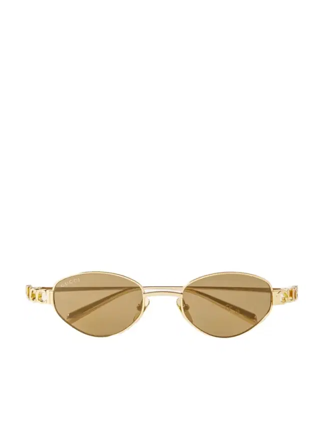 Block Bending Cat-eye Gold-tone Sunglasses