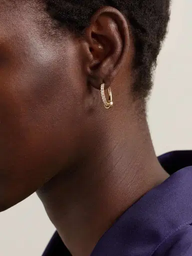 Spinelli Kilcollin Ara 18-karat Gold Diamond Hoop Earrings | Thumbnail 2