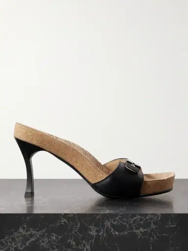 Balenciaga + Scholl Embellished Leather Mules | Thumbnail 1 Balenciaga + Scholl Embellished Leather Mules | Thumbnail 1
