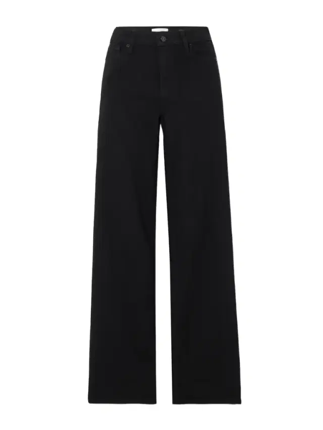 Frame Slim Palazzo Long High-rise Wide-leg Jeans