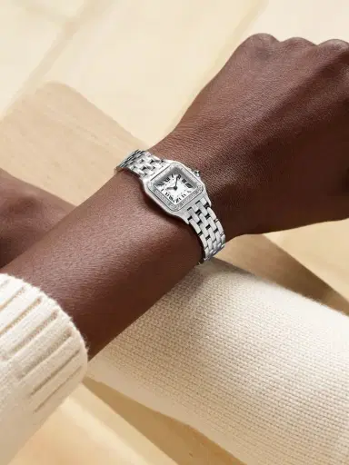 Cartier Panthère De Small Stainless Steel Diamond Watch | Thumbnail 2 Cartier Panthère De Small Stainless Steel Diamond Watch | Thumbnail 2