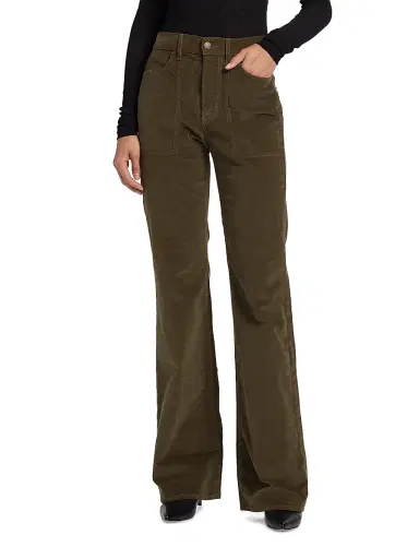 Veronica Beard Women's Crosbie High-Rise Wide-Leg Jeans | Thumbnail 3
