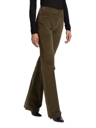 Veronica Beard Women's Crosbie High-Rise Wide-Leg Jeans | Thumbnail 4