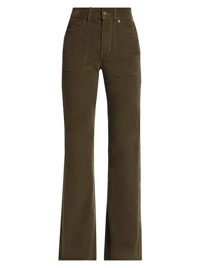 Veronica Beard Women's Crosbie High-Rise Wide-Leg Jeans - Cypress