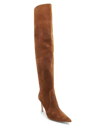 Gianvito Rossi Women's Hansen 85MM Suede Knee-High Boots | Thumbnail 2 Gianvito Rossi Women's Hansen 85MM Suede Knee-High Boots | Thumbnail 2