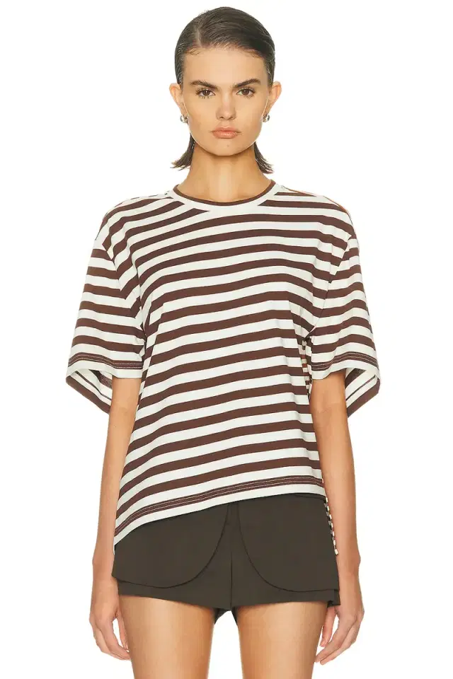 Monse Asymmetric Twisted T-shirt