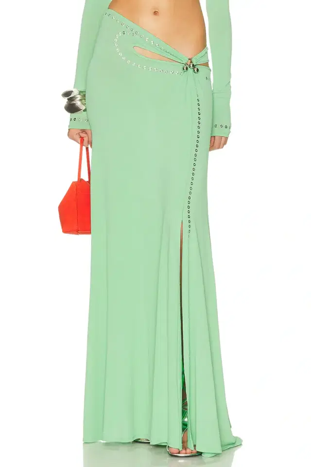 RABANNE Cut Out Long Skirt