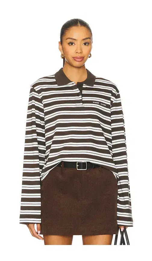 Sadover Longsleeve Polo Top