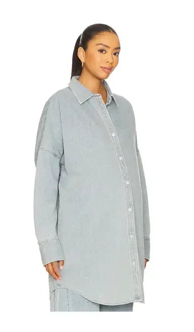 BUMPSUIT Denim Oversized Shirt Dress | Thumbnail 2