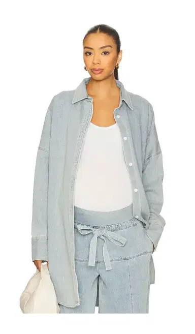 BUMPSUIT Denim Oversized Shirt Dress | Thumbnail 1