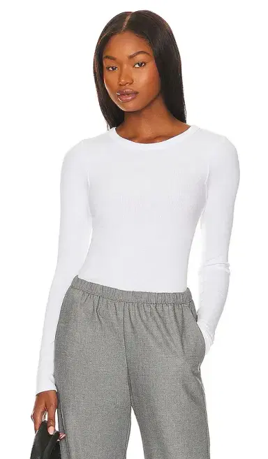 ENZA COSTA Silk Knit Long Sleeve Crew | Thumbnail 1 ENZA COSTA Silk Knit Long Sleeve Crew | Thumbnail 1
