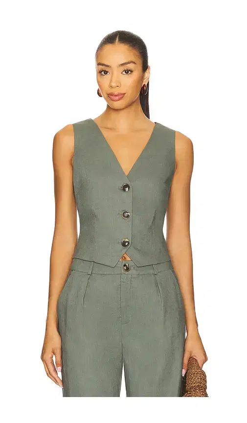 SNDYS x REVOLVE Allegra Linen Vest