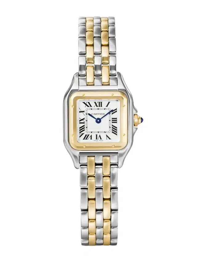 Panthère De  Small 30.2mm 18-karat Gold And Stainless Steel Watch