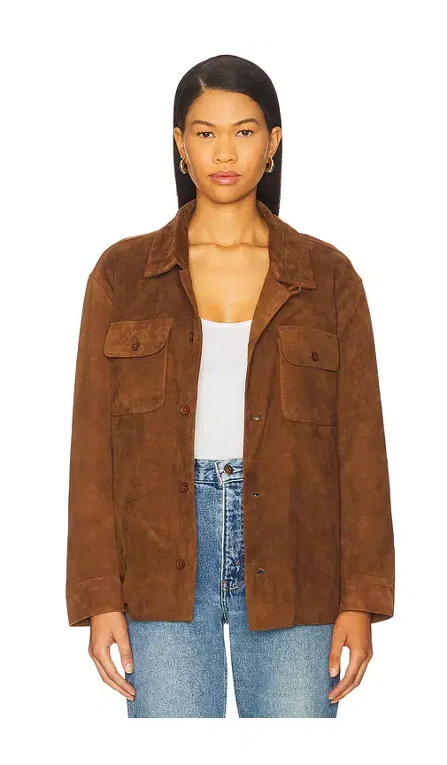 Suede Camp Shirt