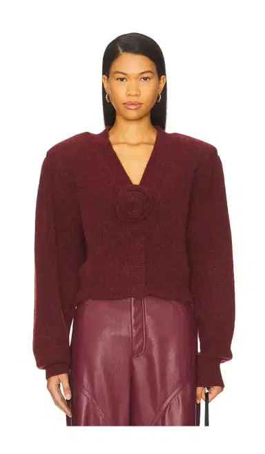 ROTATE Knit Puffsleeve Cardigan | Thumbnail 1 ROTATE Knit Puffsleeve Cardigan | Thumbnail 1