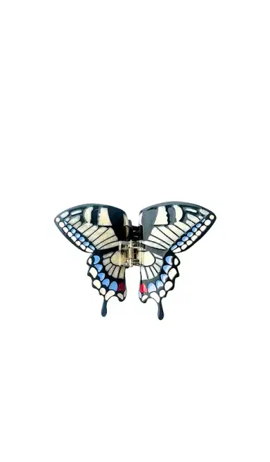 Solar Eclipse Hand-painted Swallowtail Butterfly Claw Hair Clip | Thumbnail 1