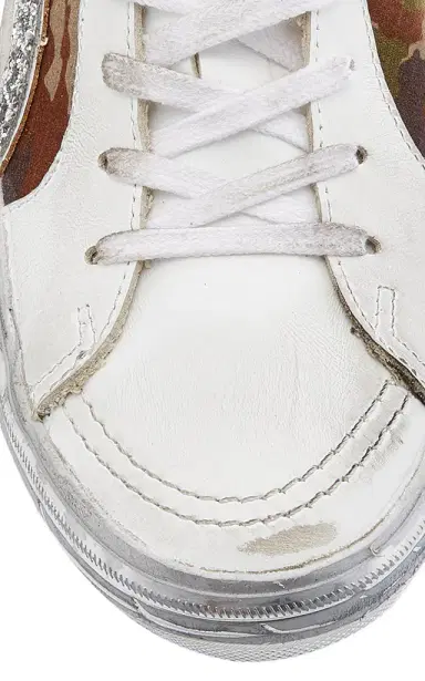 Golden Goose Slide Camo Suede and Leather Sneakers | Thumbnail 7 Golden Goose Slide Camo Suede and Leather Sneakers | Thumbnail 7