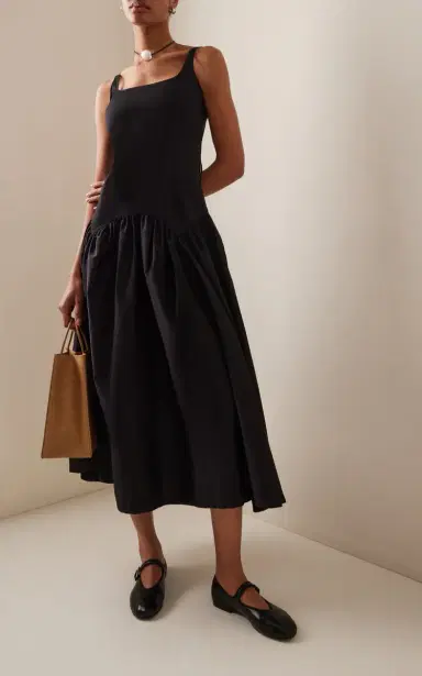 Marlies Grace Exclusive Lea Lace-Up Cotton Midi Dress | Thumbnail 2 Marlies Grace Exclusive Lea Lace-Up Cotton Midi Dress | Thumbnail 2