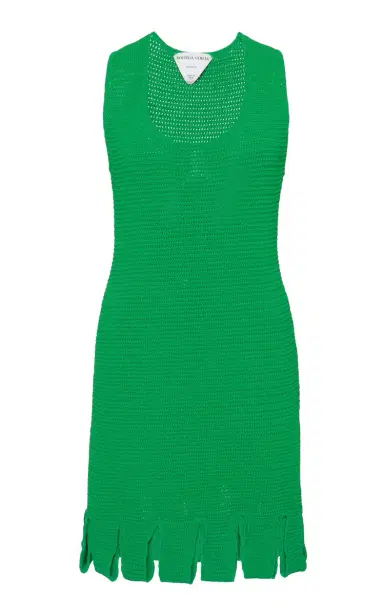 Bottega Veneta Carwash-Hem Cotton-Blend Mesh Mini Dress | Thumbnail 5 Bottega Veneta Carwash-Hem Cotton-Blend Mesh Mini Dress | Thumbnail 5
