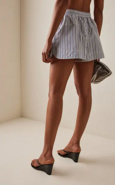 Rabanne Striped Side-Slit Shorts | Thumbnail 4