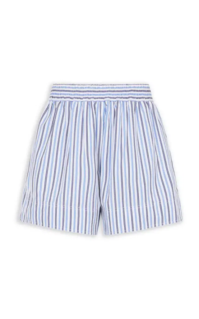 Rabanne Striped Side-Slit Shorts