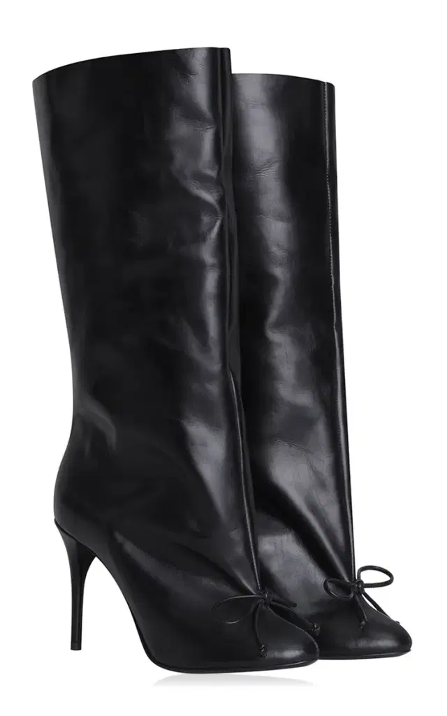 Wide Leather Knee Boots