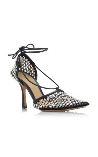 Bottega Veneta Stretch Crystal Sandals | Thumbnail 8