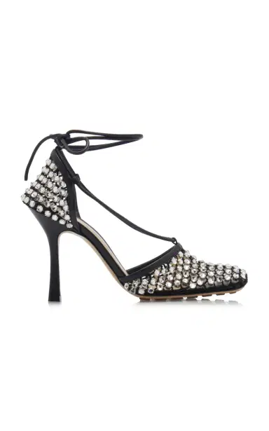 Bottega Veneta Stretch Crystal Sandals | Thumbnail 1