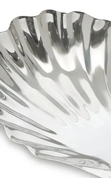 Tres J Silver-Plated Shell Tray - Neutral | Thumbnail 3