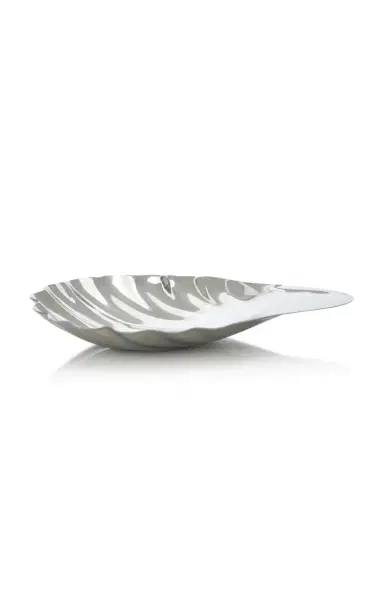 Tres J Silver-Plated Shell Tray - Neutral | Thumbnail 1