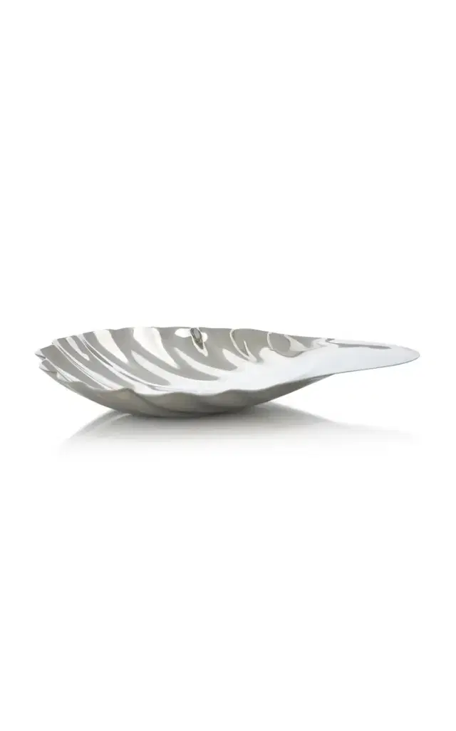 Tres J Silver-Plated Shell Tray - Neutral