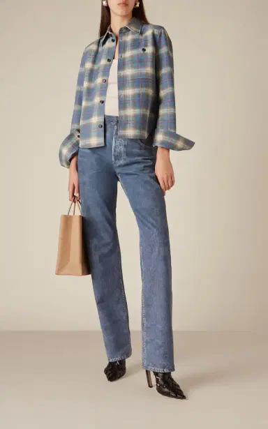 Bottega Veneta Denim-Printed Leather Trousers | Thumbnail 2 Bottega Veneta Denim-Printed Leather Trousers | Thumbnail 2
