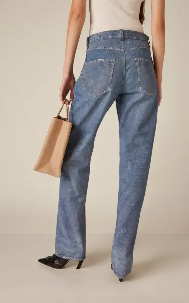 Bottega Veneta Denim-Printed Leather Trousers | Thumbnail 4 Bottega Veneta Denim-Printed Leather Trousers | Thumbnail 4