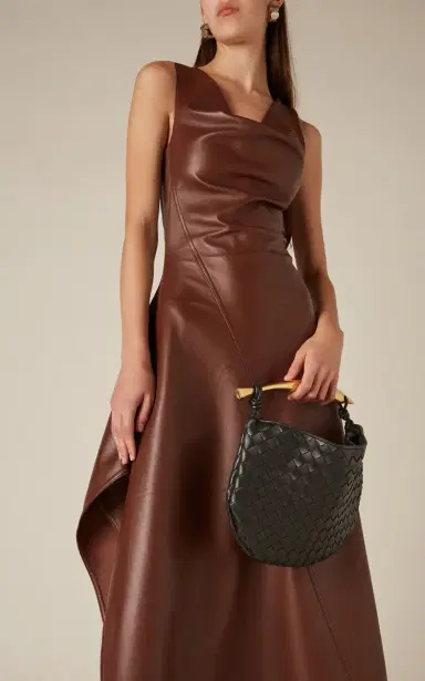Bottega Veneta Asymmetric Leather Dress | Thumbnail 2 Bottega Veneta Asymmetric Leather Dress | Thumbnail 2