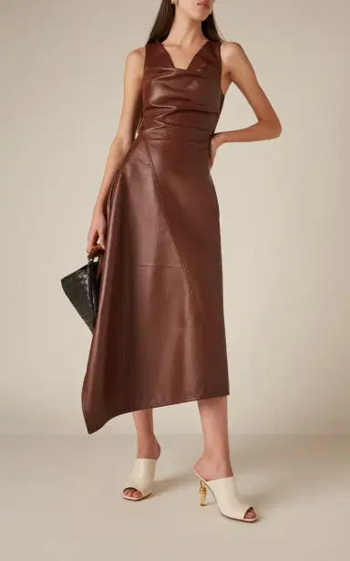 Bottega Veneta Asymmetric Leather Dress | Thumbnail 3 Bottega Veneta Asymmetric Leather Dress | Thumbnail 3
