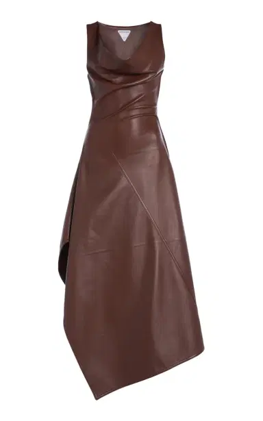 Bottega Veneta Asymmetric Leather Dress | Thumbnail 1 Bottega Veneta Asymmetric Leather Dress | Thumbnail 1