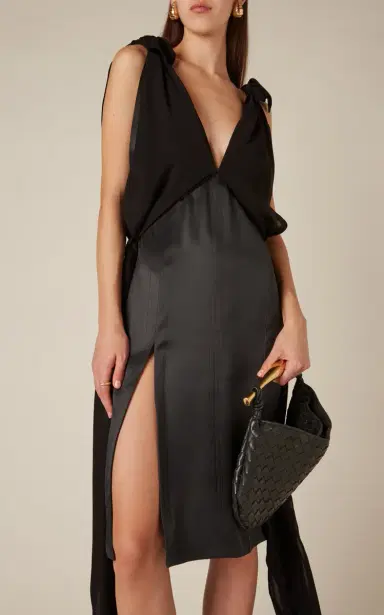 Bottega Veneta Silk Twill Dress | Thumbnail 3 Bottega Veneta Silk Twill Dress | Thumbnail 3