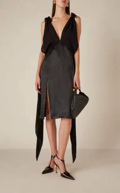 Bottega Veneta Silk Twill Dress | Thumbnail 4 Bottega Veneta Silk Twill Dress | Thumbnail 4