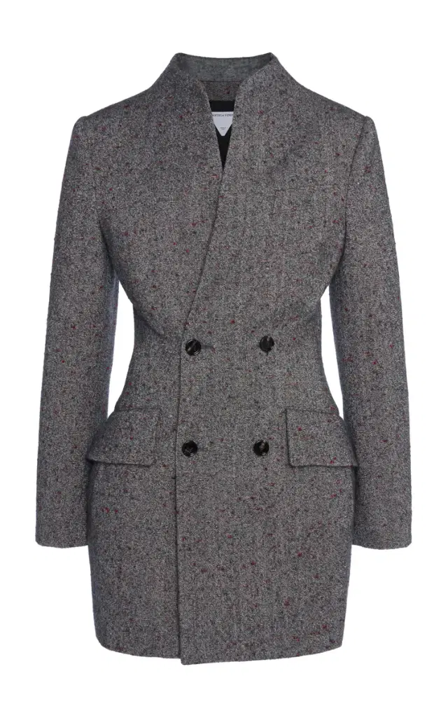 Bottega Veneta Knotted 3D-Knit Funnel-Neck Jacket