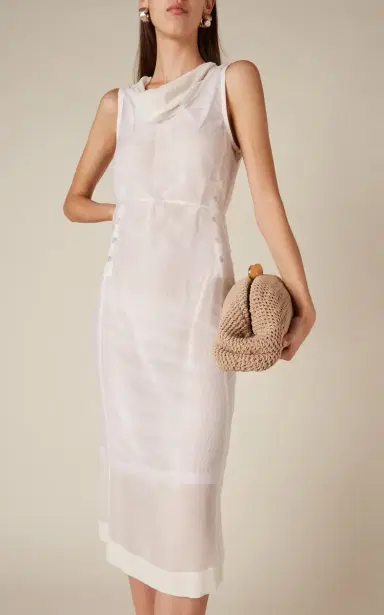 Bottega Veneta Layered Cotton Dress | Thumbnail 3 Bottega Veneta Layered Cotton Dress | Thumbnail 3