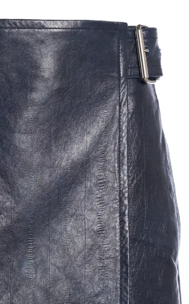 Bottega Veneta Belted Embossed-Leather Midi Pencil Skirt | Thumbnail 5 Bottega Veneta Belted Embossed-Leather Midi Pencil Skirt | Thumbnail 5