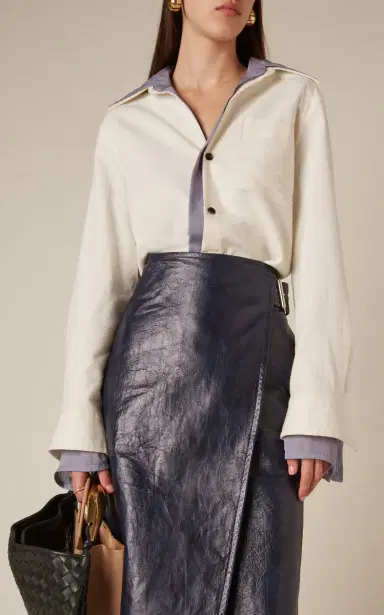 Bottega Veneta Knotted Cotton Shirt | Thumbnail 3 Bottega Veneta Knotted Cotton Shirt | Thumbnail 3