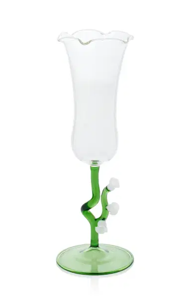 Moda Domus Lily of the Valley Fluted Champagne Glass | Thumbnail 3 Moda Domus Lily of the Valley Fluted Champagne Glass | Thumbnail 3