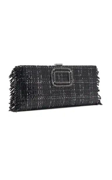 Roger Vivier Pilgrim Tweed Clutch | Thumbnail 3 Roger Vivier Pilgrim Tweed Clutch | Thumbnail 3