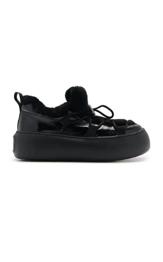 Roger Vivier Viv Up Shearling Snow Boots