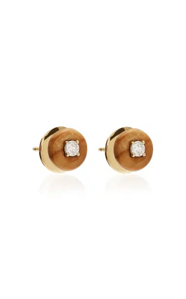 Fernando Jorge Petrified Wood Orbit Medium Studs | Thumbnail 3