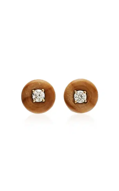 Fernando Jorge Petrified Wood Orbit Medium Studs | Thumbnail 1